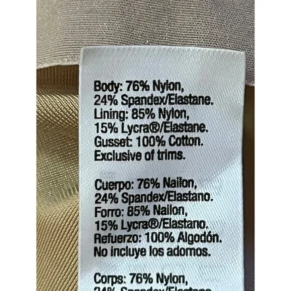 Spanx Shaper Dress Body Suit Womens L Used Nude 04112700 - Picture 8 of 16